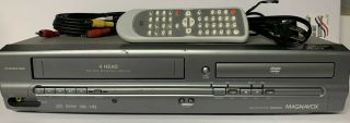 Magnavox Mwd2205 Dvd Vcr Combo Vhs Player Recorder 4 Head Hifi W/remote