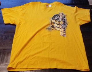 Yellow Kyle Busch M&ms Racing 18 Size 2xl T - Shirt,  Winners Circle 100 Cotton