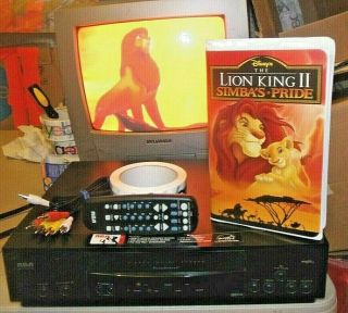 Rca Vr622hf Vcr Vhs Player Recorder - W/remote/ac Cables & Lion King 2 Vhs Tape