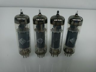 4 Matched Vintage Telefunken El84 6bq5 Vacuum Tubes,  Test Good