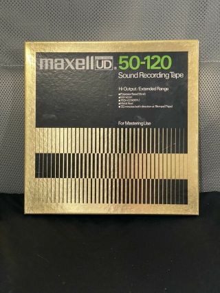 Maxell Ud 50 - 120 Reel To Reel Tape,  10 " Metal Precision Reel