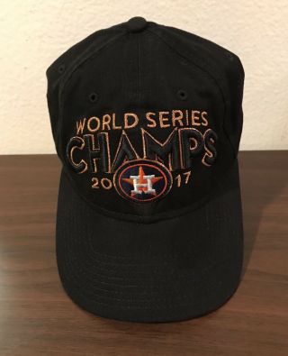 Houston Astros Baseball World Series Champs 2017 Cap Hat Era One Size Black