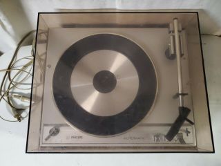 Vintage Philips Ga160 Automatic Turntable Record Player Made In Germany