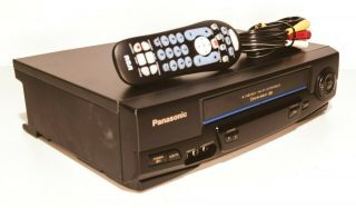 Panasonic Pv - V4521 Vcr 4 - Head Hifi W Remote Av Cable & Great