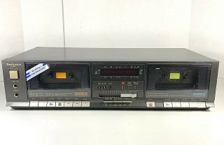 Vintage Technics Rs - B11w Stereo Dual Cassette Tape Deck Player Recorder |