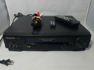 Panasonic Vcr Complete Vhs Player With Remote,  Cables Pv - 9451