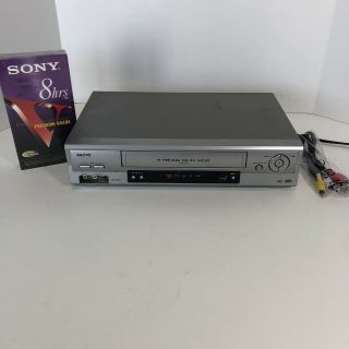 Sanyo Vwm - 900 Vhs Vcr,  And Blank Vhs Tape,  Well
