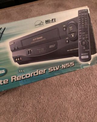 Sony Video Cassette Recorder Slv - N55 Vhs Vcr With Remote