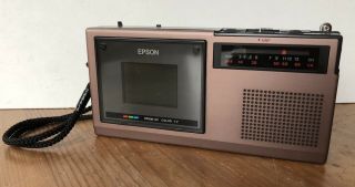 Vintage Epson Et - 10 Analog Elf Color Pocket Television
