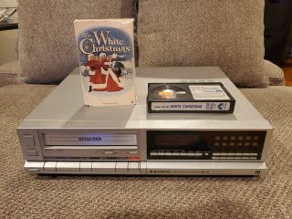 Vtg Sanyo Vcr - 4010 Betacord Video Cassette Recorder Bii/iii With Tape