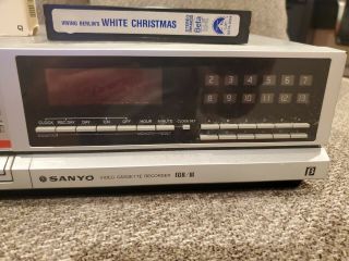 VTG Sanyo VCR - 4010 Betacord Video Cassette Recorder BII/III With Tape 3
