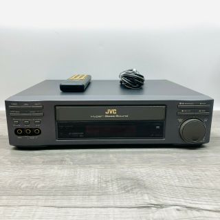 Jvc Video Cassette Recorder Hr - J600u,  Vcr Remote,  A - V Cables