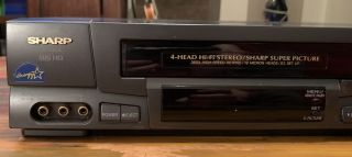 Sharp VC - H984U 4 Head Hi - Fi VCR VHS Player Video Recorder - - No Remote 2