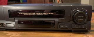 Sharp VC - H984U 4 Head Hi - Fi VCR VHS Player Video Recorder - - No Remote 3
