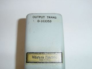 Vintage NOS 1940 ' s Western Electric D - 163353 Tube Amplifier Output Transformer 3