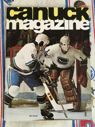Jan.  28,  1975 Vancouver Canucks Vs Montreal Canadiens Program - Guy Lafleur