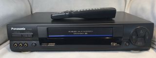 Panasonic Omnivision Vcr 4 Head Hi - Fi Vhs Player Pv - 9662 Vcr With Remote