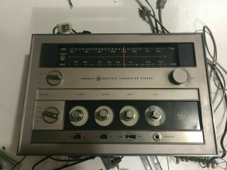 Vintage Mid - Late 1960s General Electric Porta - Fi Abled Tuner And Amp