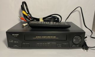 Sharp Vc - A410u Vcr Vhs Picture Recorder Player With Control