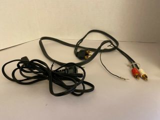 Technics Sl - 10 Turntable Phono Cord Rca Power Cable Wire Vintage Oem Originals