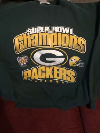 Vintage 1997 Green Bay Packers Bowl Xxxi Champions Sweatshirt