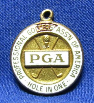 Vintage Pga Professional Golfers Association Hole In One Award Pendant