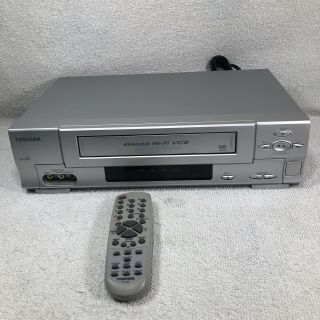 Toshiba W525 4 Head Hifi Stereo Vcr Vhs Player Recorder With Remote