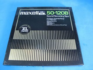 Reel To Reel Tape Maxell Ud Xl 50 - 120b 10.  5 " X 1/4 " Metal Reel