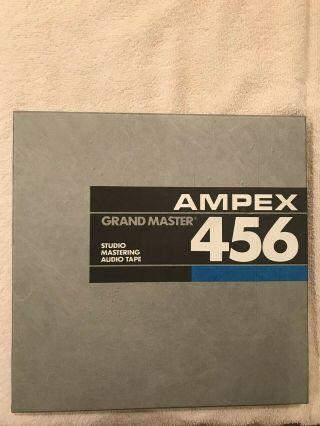 (2) Ampex 456 Grand Master Audio Tape - ¼” X 2500 Feet – 10.  5” Reels Nos