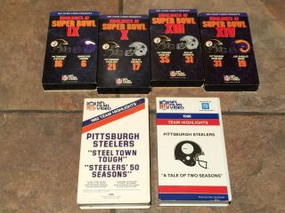 Pittsburgh Steelers NFL Films VHS: 70s Bowls,  “Steelers’ 50 Seasons,  ” more 2