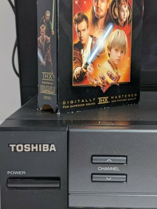 TOSHIBA VCR W - 614R 4 Head Hi - Fi.  W/ remote & movie.  & great 3