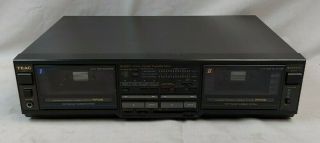 Teac Stereo Double Auto Cassette Dual Tape Deck Model W - 460c Eb - 3863