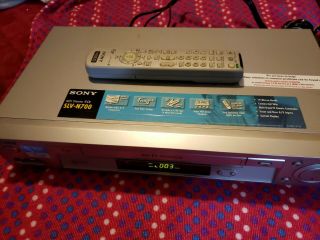 Sony Slv - N700 Vhs Vcr Video Cassette Recorder With Remote And Av Cable