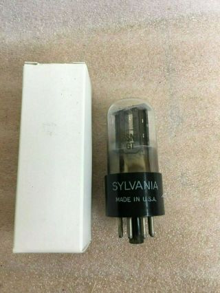 Rare Sylvania 6sn7gt Vt - 231 White Label D Getter Preamp Tube