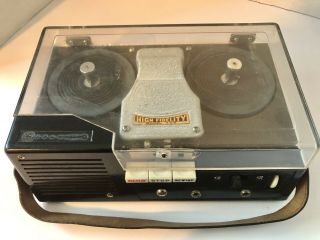 Vintage High Fidelity Portable Reel To Reel Player Recorder