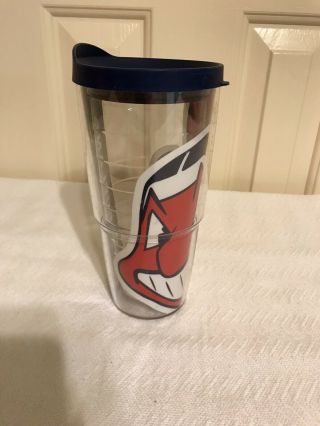 Tervis 24oz Cleveland Indians Baseball Tumbler with Lid Chief Wahoo 2