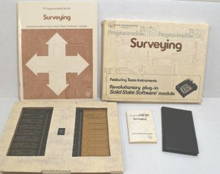Texas Instruments Programmable Ti 58/59 Complete Surveying Module - Box