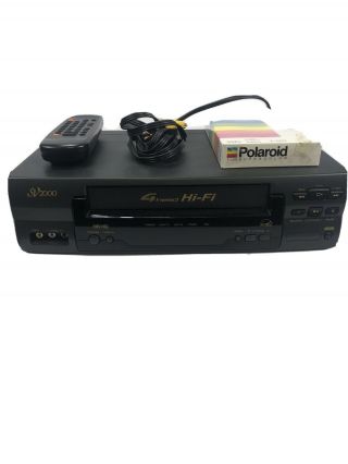 Philips Sv2000 Svb106at21 Vcr 4 Head Hi Fi Vhs Video With Remote &