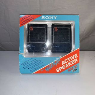 1979 Rare Sony Walkman Active Speakers In Japan Srs - 30 Speakers