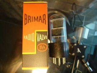 Brimar Ez35 6x5gt British Old Stock Boxed Strong Vintage Valve Tube