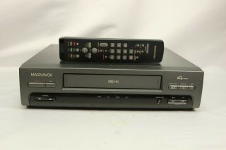 Magnavox 4 Head Vcr Vhs Player With Remote Vr9230at01