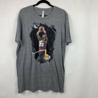 Elgin Baylor Los Angeles La Lakers T Shirt Men’s Size Xl Gray