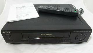 Sony Slv - 679hf Video Cassette Recorder Vcr W/ Remote - -