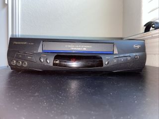 Panasonic Pv - 8451 Vcr 4 - Head Hi - Fi Stereo Vhs Player Tested&cleaned No Remote