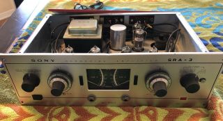 Sony Sra - 3 Tube Recording Amplifier As - Is With Tubes