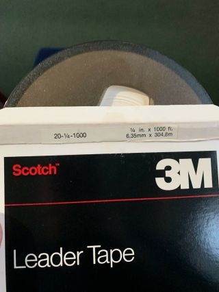 Scotch 3m Paper Leader Tape 1/4 " Bundle Of 5 Rolls 7 " Reel To Reel