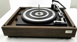 Vintage Sony Ps 77 Turntable With Cover Ps - 77 - Read