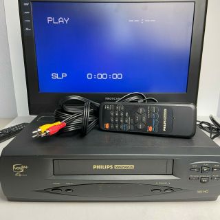 Philips Magnavox VRX242AT23 4 - Head VCR Video Cassette Recorder VHS w/Remote 3