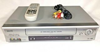 Sanyo Vcr Vwm - 900 4 - Head Hi - Fi Vcr With Remote