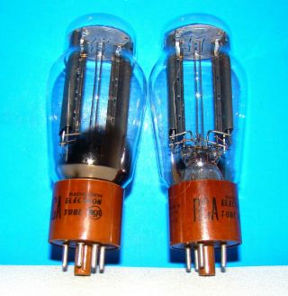 No 5r4gy Rca Hanging Filament Radio Amplifier Vacuum Tubes 2 Valves 5r4g